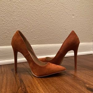 Tan pumps